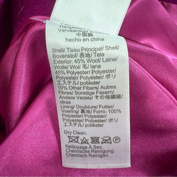 J. Crew Classic Lady Day Coat Italian Wool Blend
Fitted Jacket Plum Purple Sz 4 - Picture 6 of 7